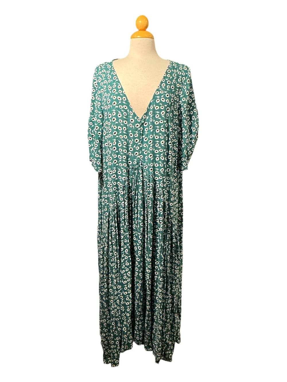 Loralette Green Floral Maxi Dress